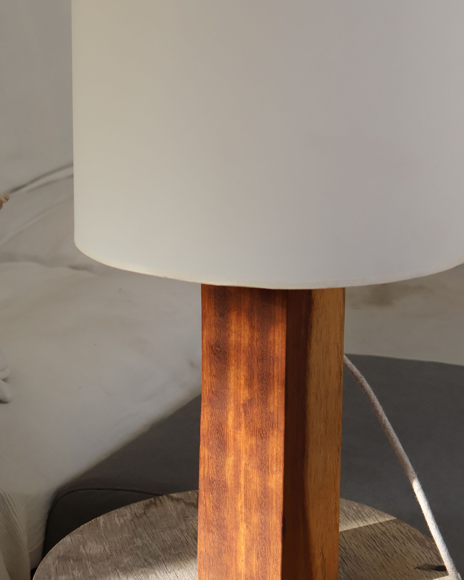 Detail of the wooden base
