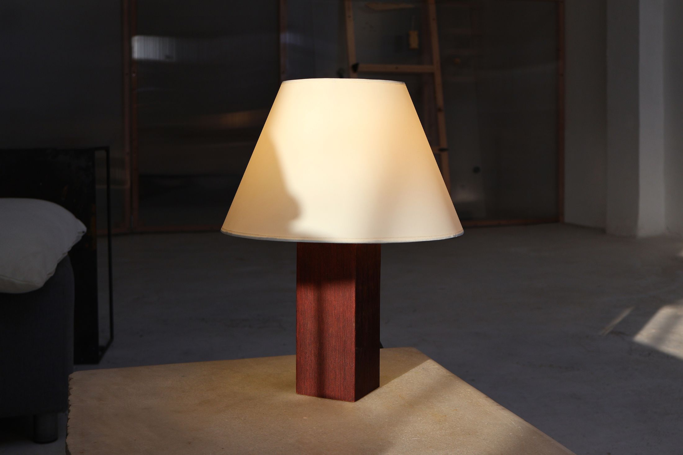 Terra lit in the workshop