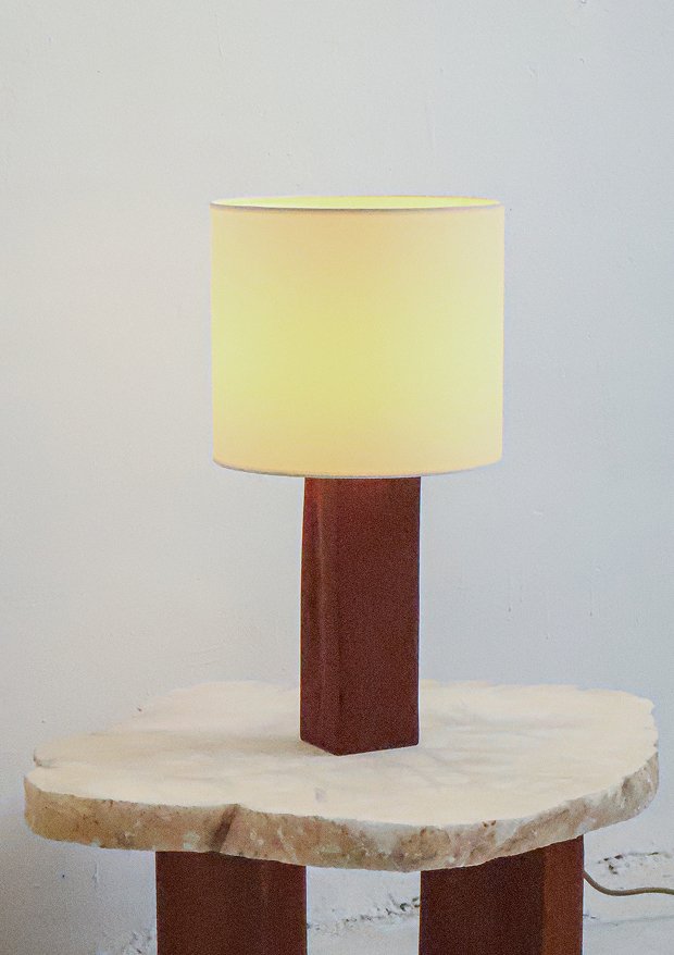 Voira, handcrafted VORA HOUSE lamp with Iroko wood